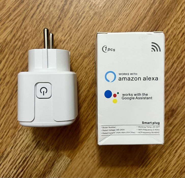 Розумна розeтка Tuya Smart WiFi та Zigbee з таймером і ватметром