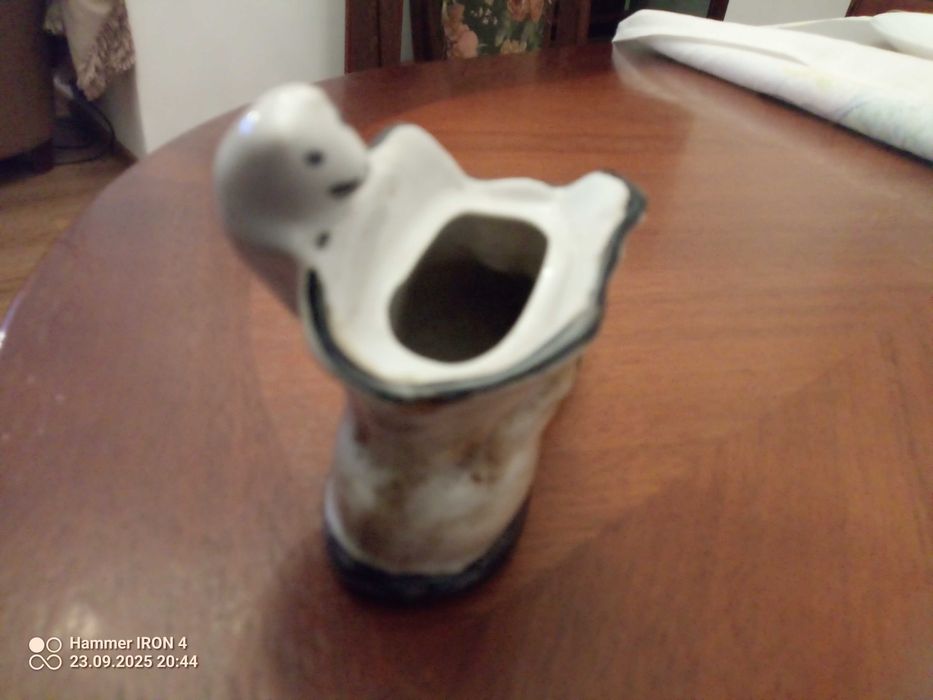 Steatyt Katowice Zagórski - Figurka -Mysz w bucie- sygnatura