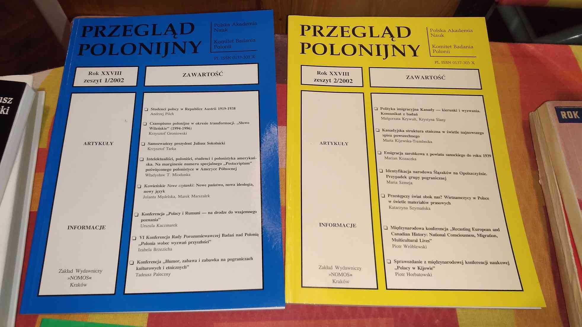 Przegląd polonijny zeszyt 3 i 4 2001, zeszyt 1 i 2 2002