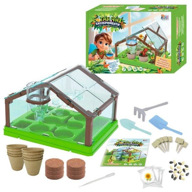 Набір з вирощування рослин, ботанічні експерименти з теплицею 78522 "4