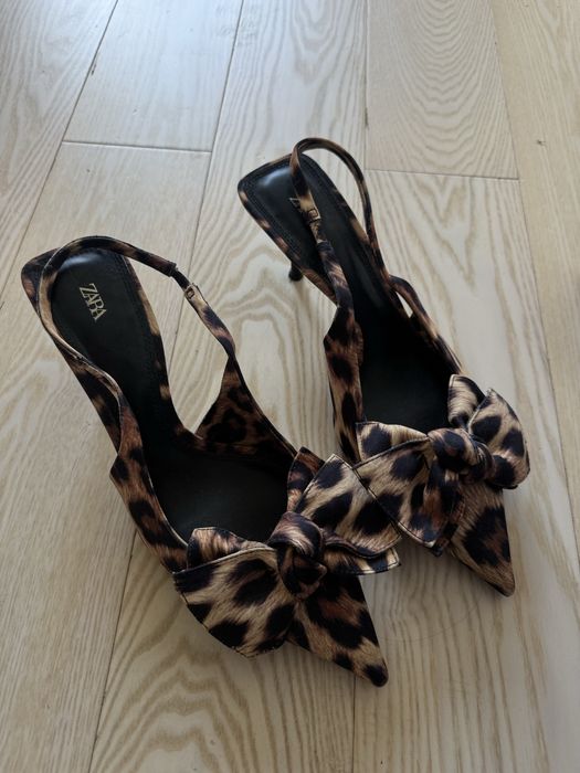 Каблуки zara леопардові