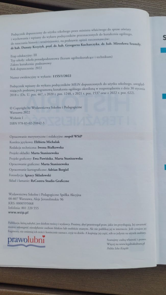 Podręcznik do historii kl.1 liceum/technikum