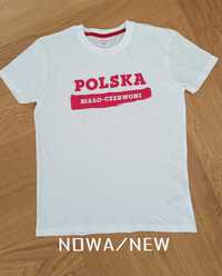 Nowy T-shirt/koszulka 158/164 garwood polska mecz koszulka kibica