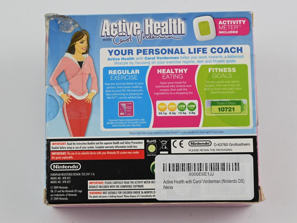 NINTENDO - DS Lite - Gra Active Health With Carol Vorderman