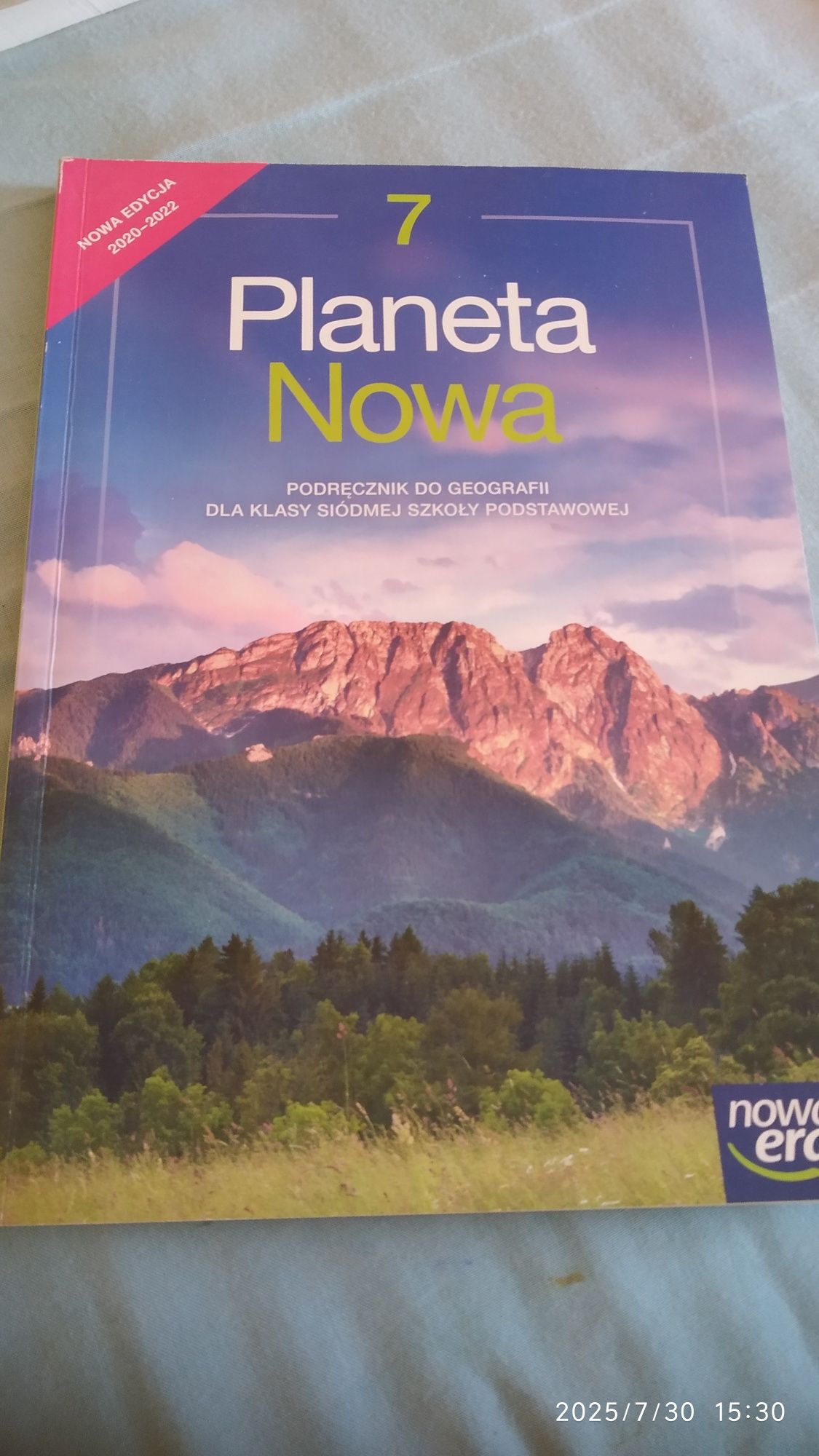 Planeta nowa 7,nowy podręcznik do geografii
