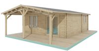 KIT Casa-madeira Premium 7.15x8.20 m 68mm c.. piso-deck