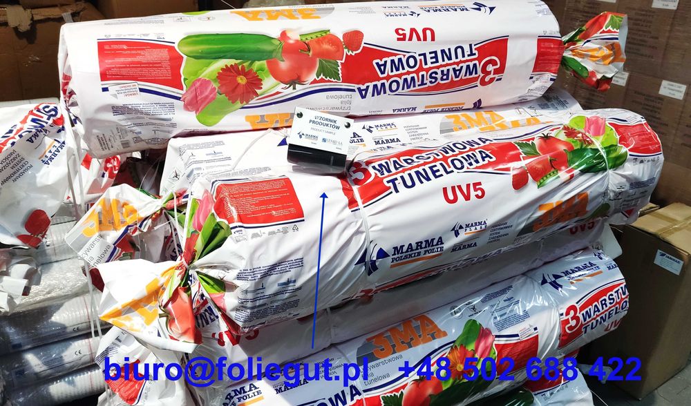 NAJTANIEJ Tunel foliowy  [ trzywarstwowa UV6/UV5/UV4/UV3/UV2 ]