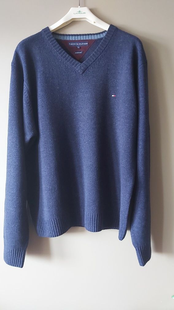 Tommy Hilfiger sweter XXL 100% lambs wool