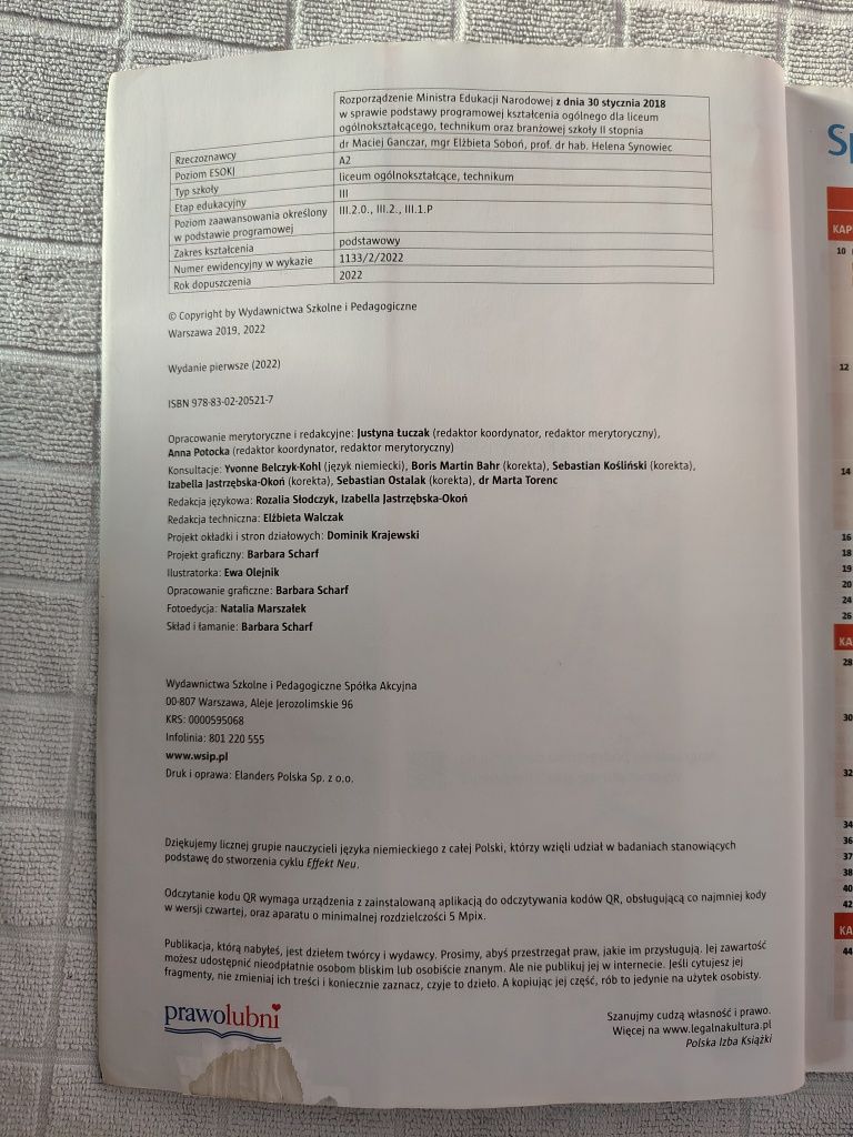 Effekt Neu 2, podręcznik do niemieckiego, WSiP