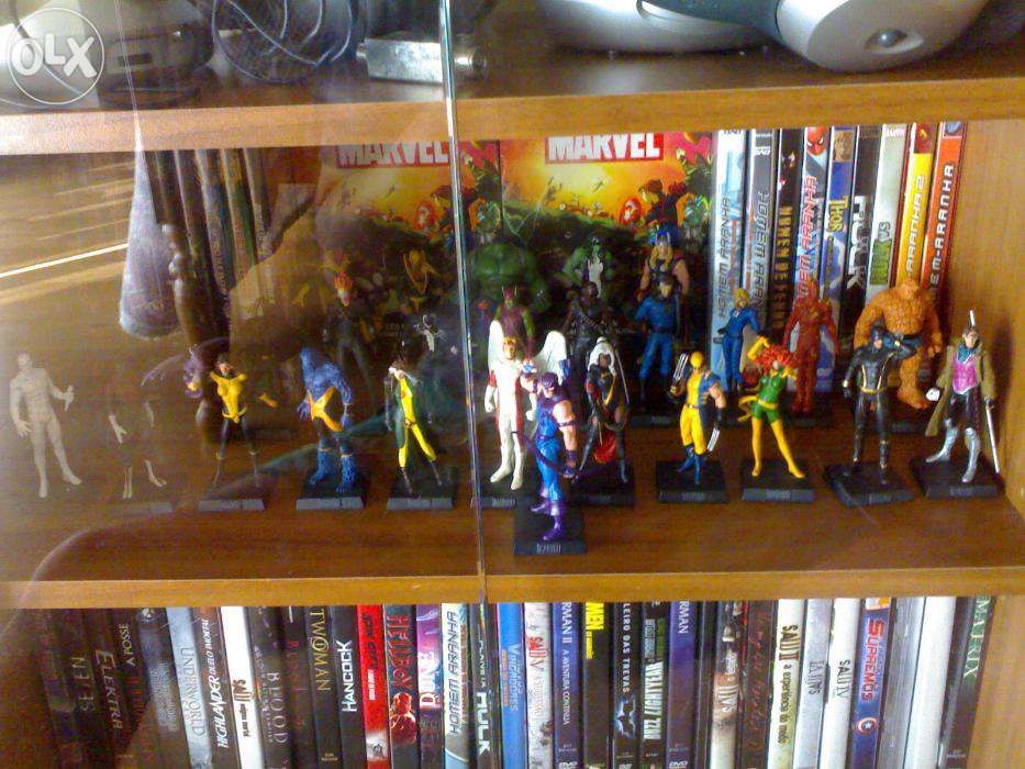 os 4fantasticos,raro completo figuras chumbo Marvel Colecção Eaglemoss