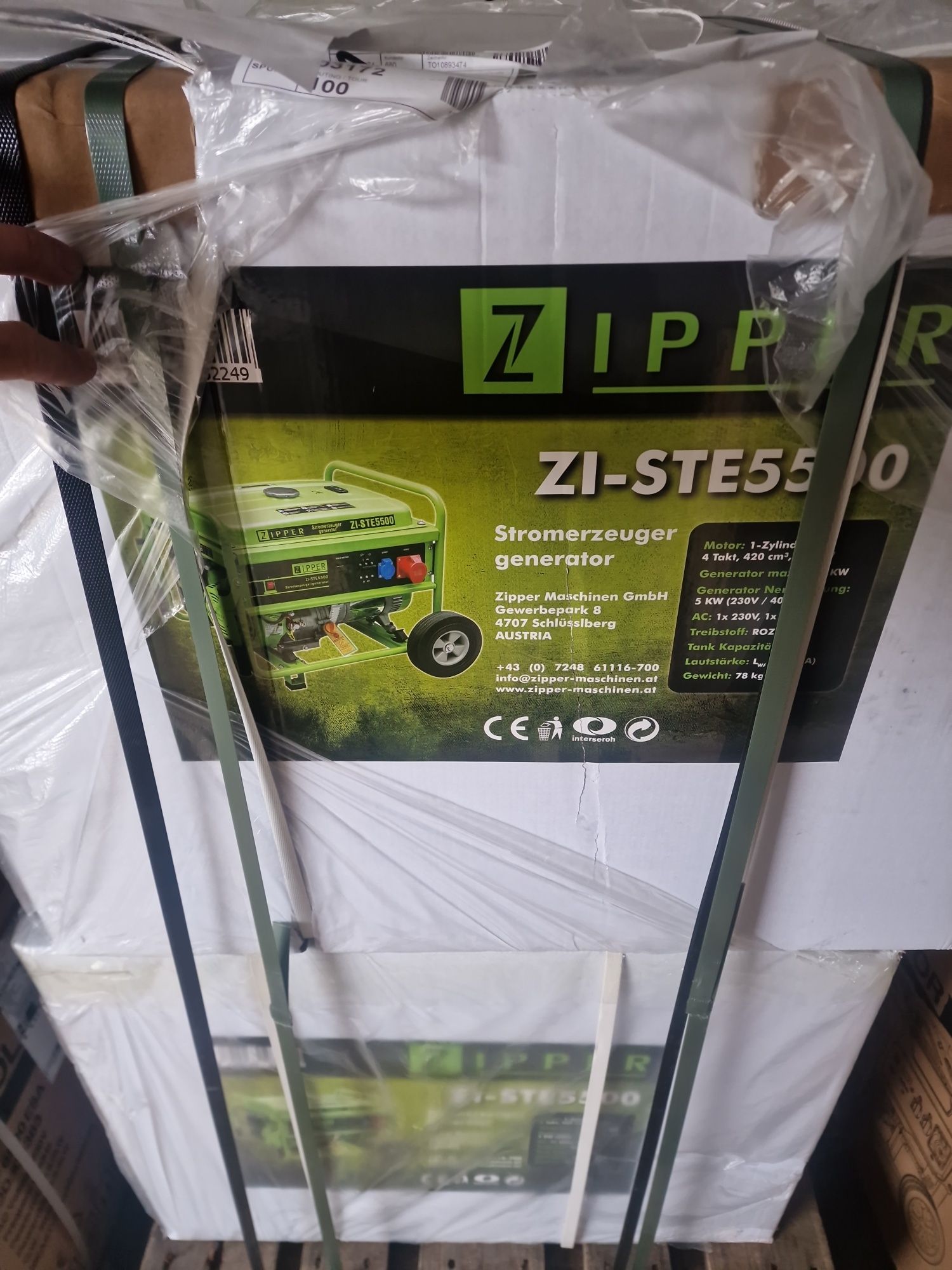 Agregat prądotwórczy 5500W Zipper ZI-STE5500  Siła 400V AUSTRIA