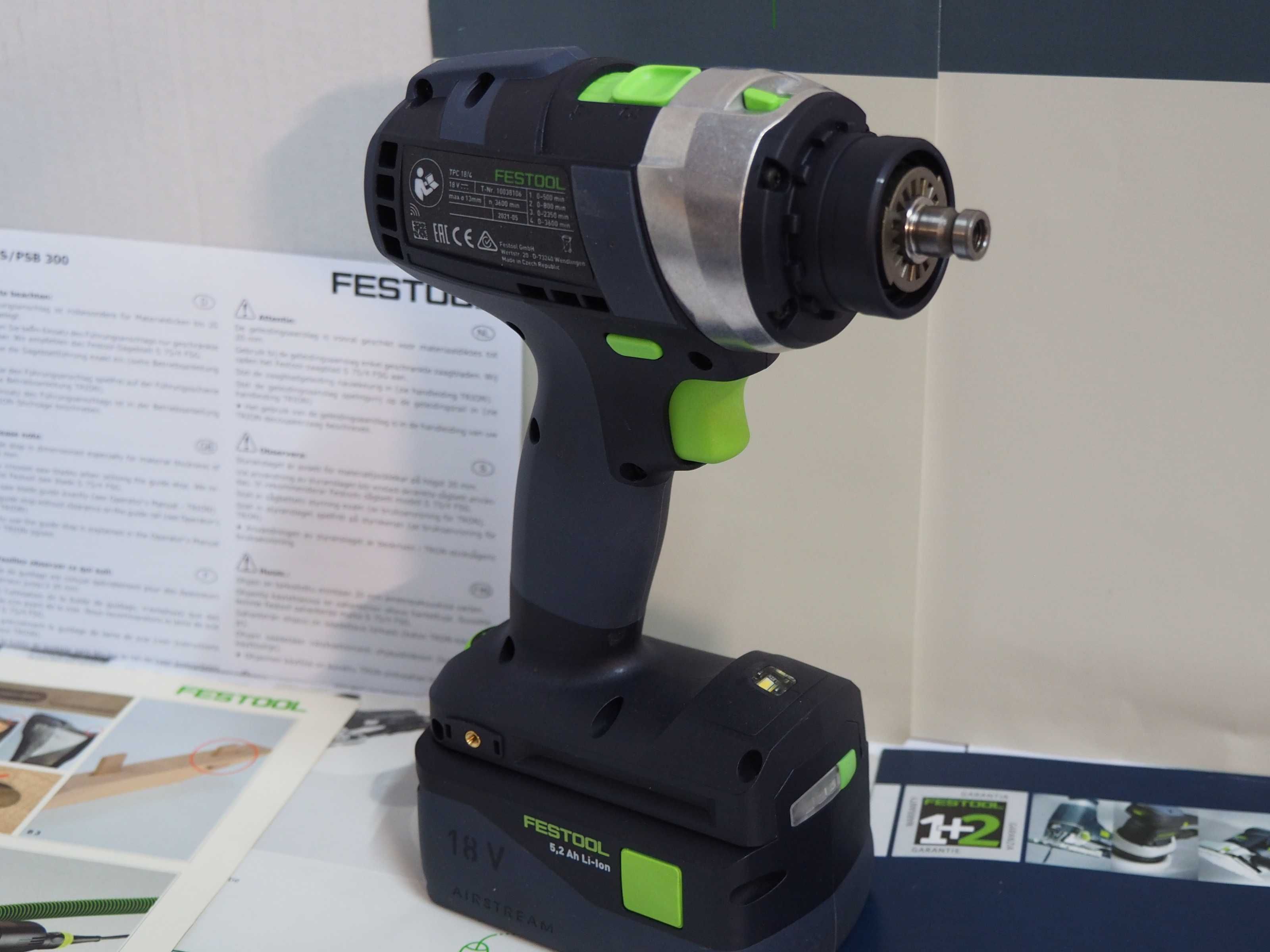 FESTOOL TPC 18/4 wkrętarka 4 biegi udar bezszczotkowa Quadrive 75Nm