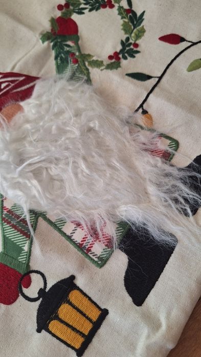 Poszewka świąteczna haftowana śliczna
