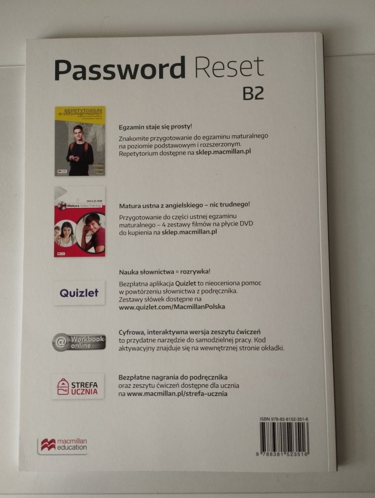 Password Reset B2 zeszyt ćwiczeń