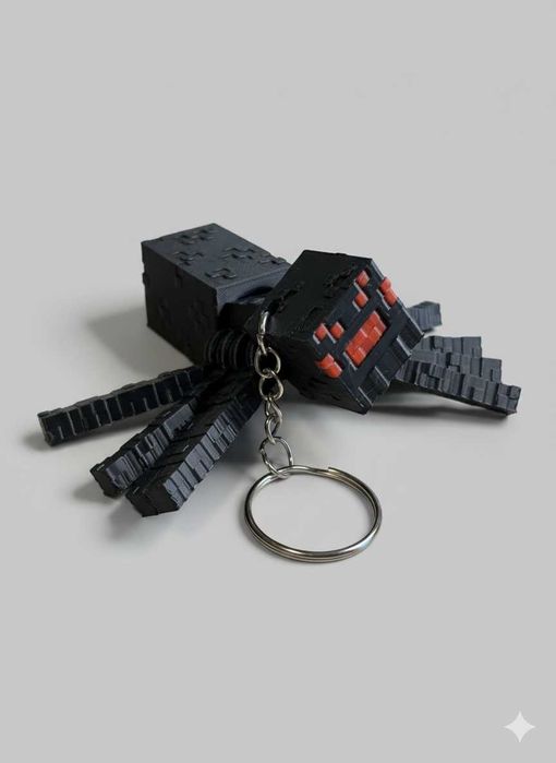 Брелок Майнкрафт (Minecraft)— Крипер, Скелет, Ендермен та Павук