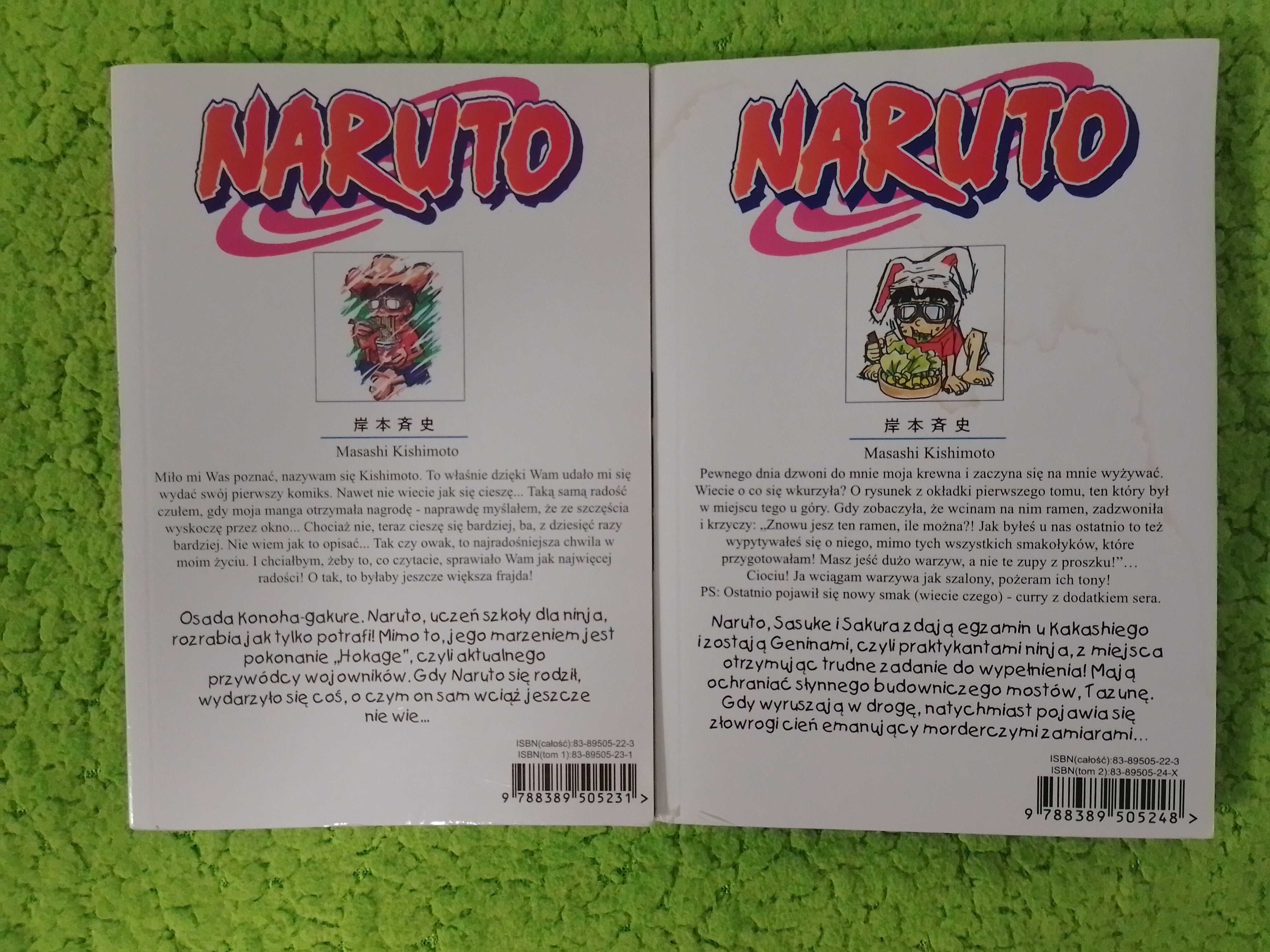 Manga Naruto tom 1 i 2 zestaw