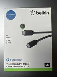 Kabel Belkin 0,8m certyfikat Thunderbolt, 40 Gb/s, 5K,