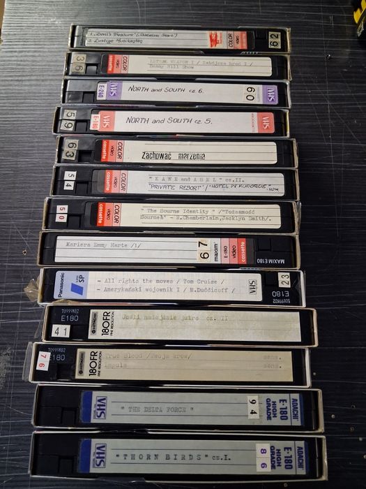 Zestaw kaset vhs