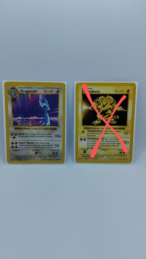 3 Cartas Pokémon Base set Shadowless