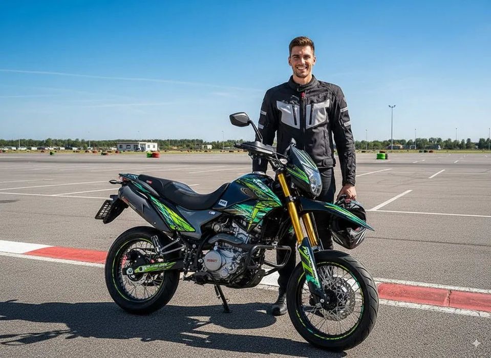 Romet CRS Romet Supermoto CRS 125cc 15KM 2025 Z Dostawa pod dom Raty na telefon