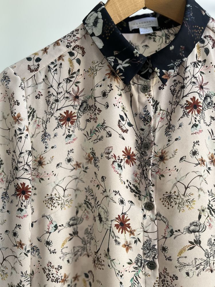 Koszula floral kwiaty vintage retro elegancka Wrocław