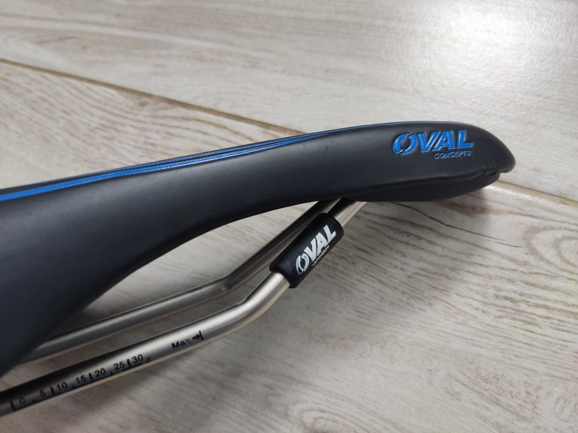 Siodełko szosa gravel OVAL Concept 700W CrMo jak nowe ok. 270g 140x260