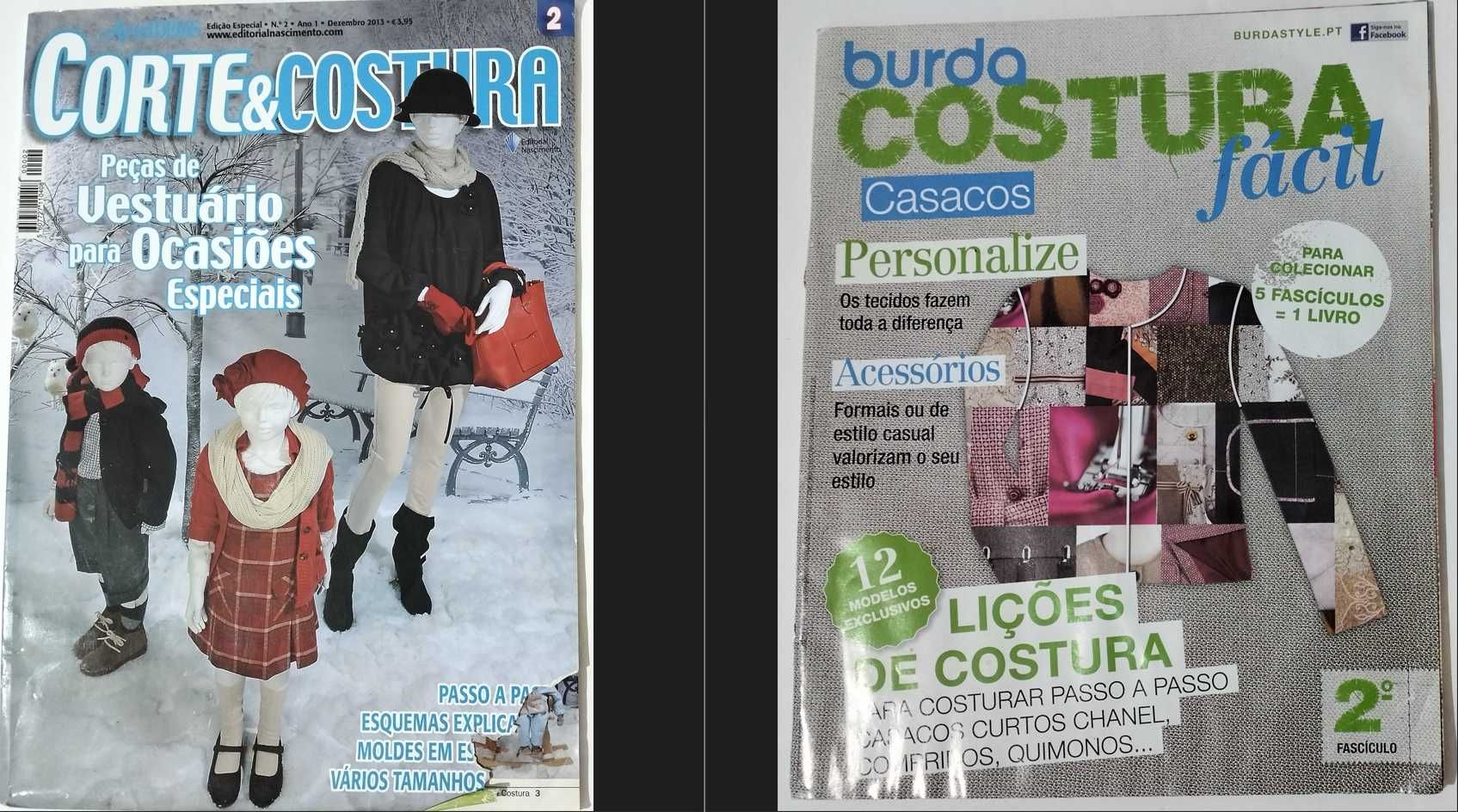 Revistas Costura, Costura criativa e de Ponto de cruz