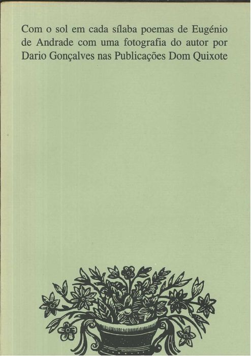 Livro Com o Sol em cada Sílaba Poemas de Eugénio de Andrade