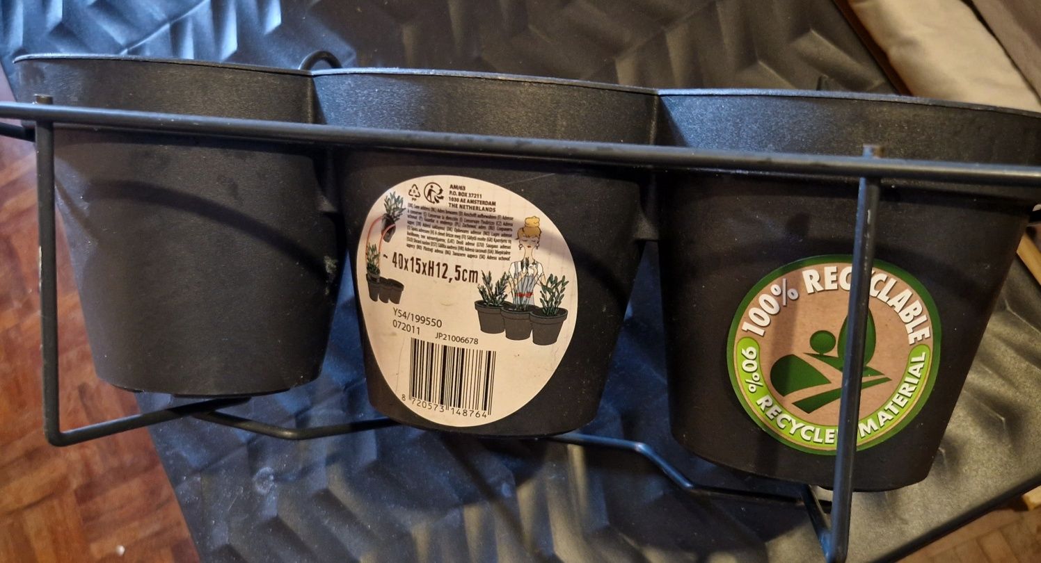 Vaso novo 3 em 1 com suporte
