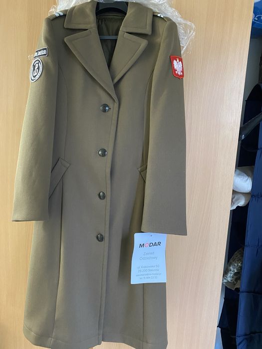Plaszcz damski galowy wyjsciowy wojskowy Rezerwacja