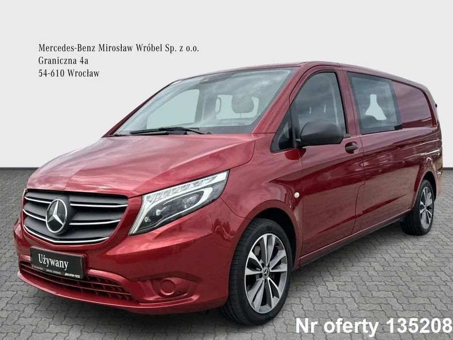 Mercedes-Benz Vito  FV23%, 9G-Tronic, ILS, Hak, Pamięć foteli, Tempomat, Kamera cofania