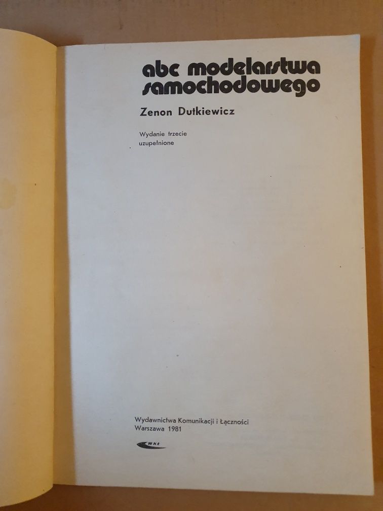 ABC modelarstwa samochodowego Dutkiewicz 1981