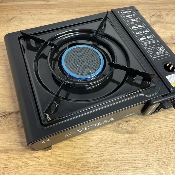 Газовая плита с керамической горелкой в кейсе с пьезоподжигом