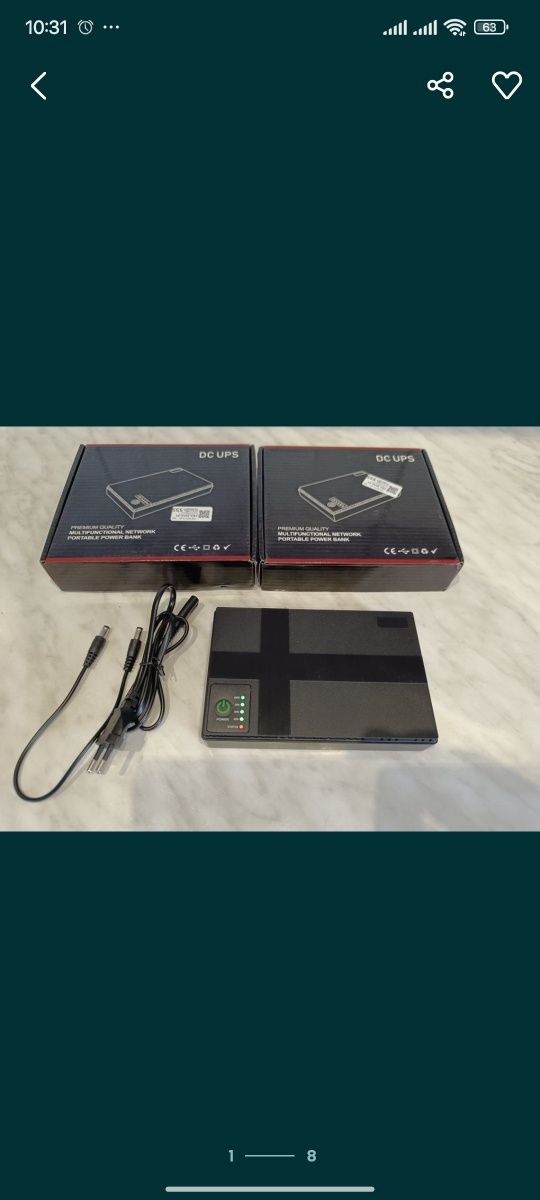 Mini UPS DC 10400 mA,  Mustek Power  , безперебійник, інтернет без сві