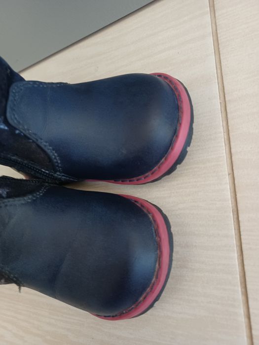 Botki kozaki nelli blu CCC 20 granatowe