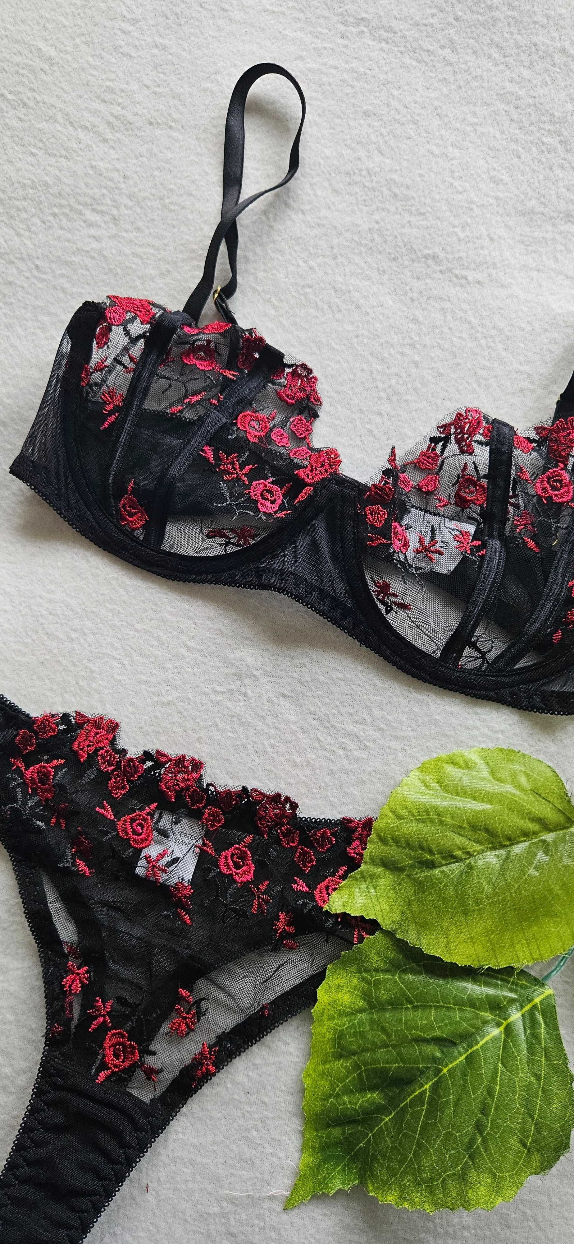 M 38 seksowny koronkowy komplet bielizny seksowna bielizna erotyczna