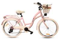 Rower miejski damski, dziewczęcy, komunia, 24" różowy lila NOWY