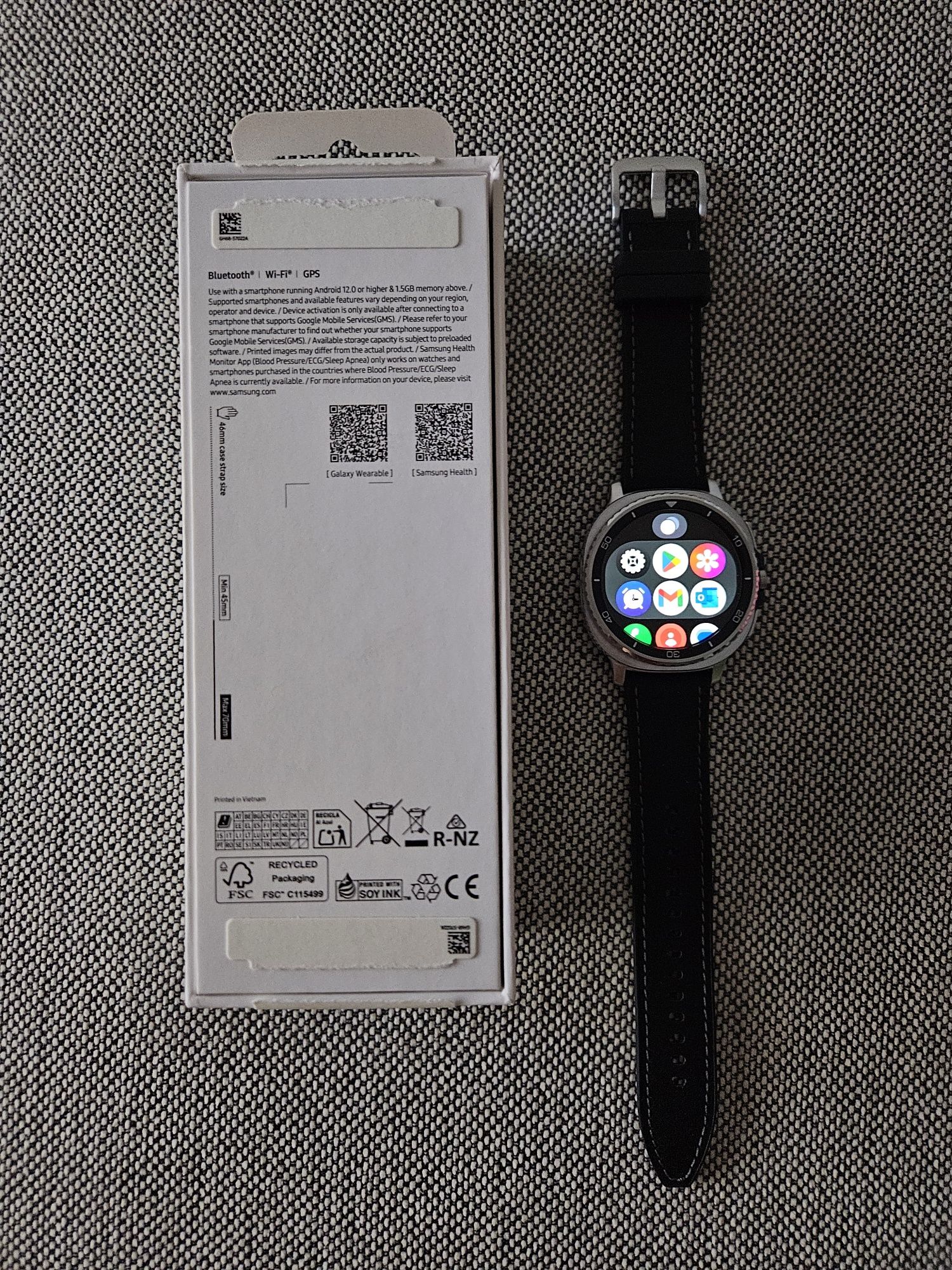 Galaxy Watch8 Classic (LTE, 46 mm) - NOVO com caixa (fatura de 3 anos)
