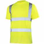 T-shirt Koszulka ostrzegawcza Fluorescencyjna robocza z pasami odblask