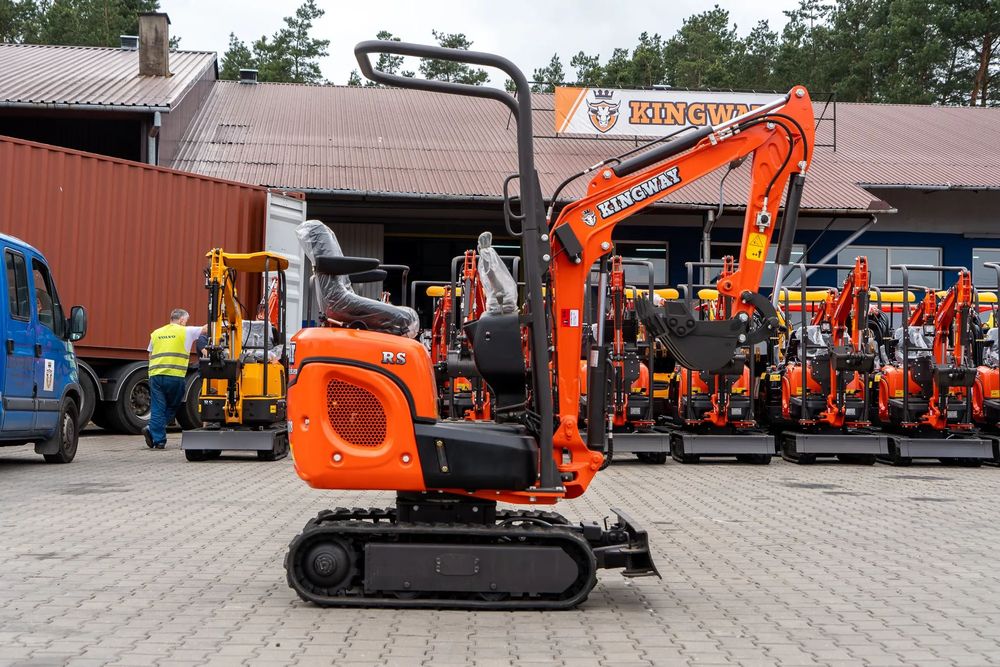 Kingway VIP 10 Ramie skrętne rozsuwane gąsienice  najlepsza minikoparka na rynku full opcja