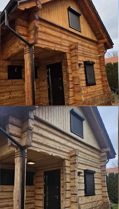 Piaskowanie drewna Impregnacja Malowanie