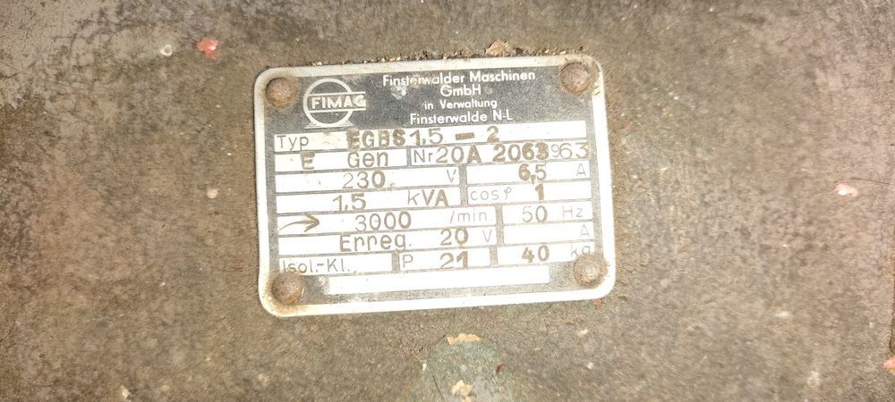 Agregat prądotwórczy 2kW, na benzynę