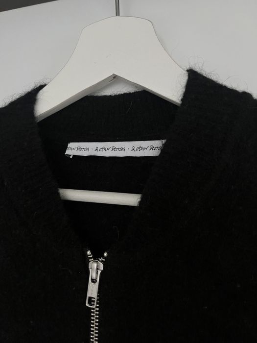 & other stories sweter na suwak moger wełna