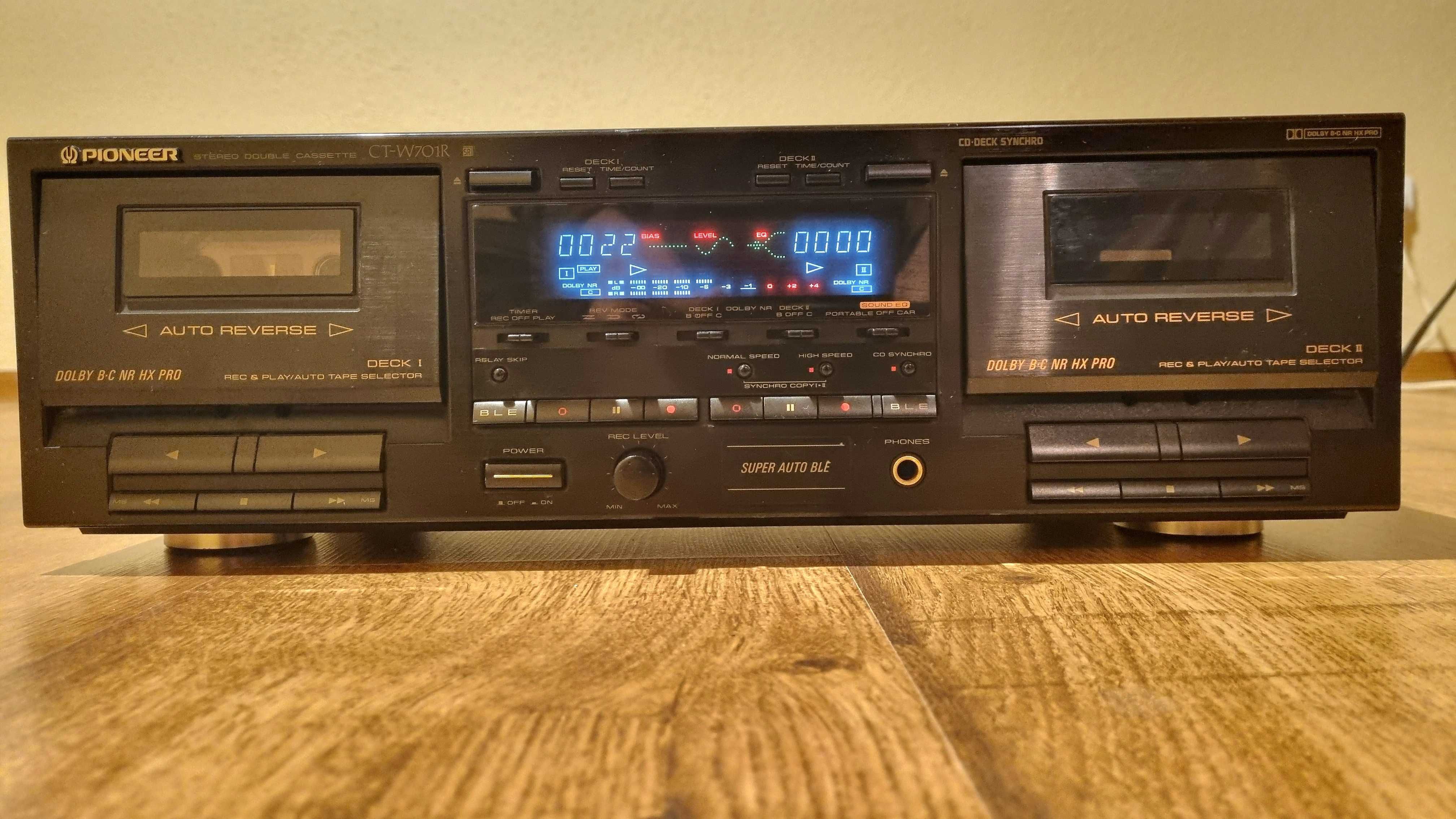 Magnetofon Pioneer CT-W701R po serwisie.
