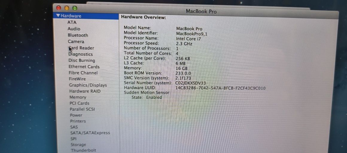 MacBook Pro 9 2012 16GB