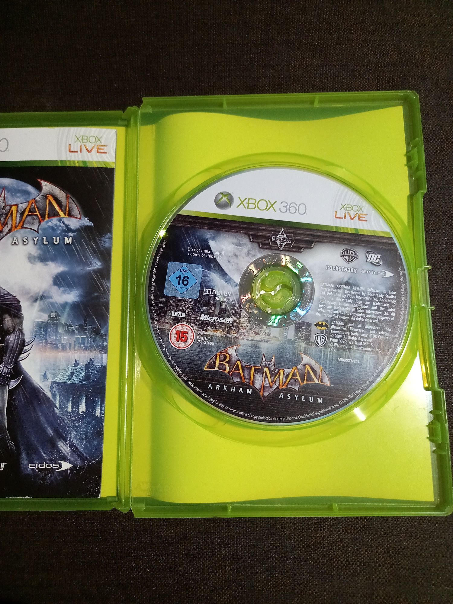 Gra Batman Arkham Asylum na xbox 360