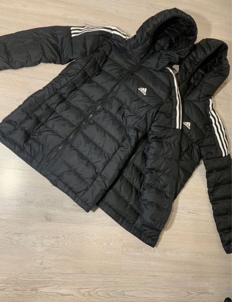 S i МКуртка ADIDAS Ess Parka пуховик пальто подовжена тоненька тепла