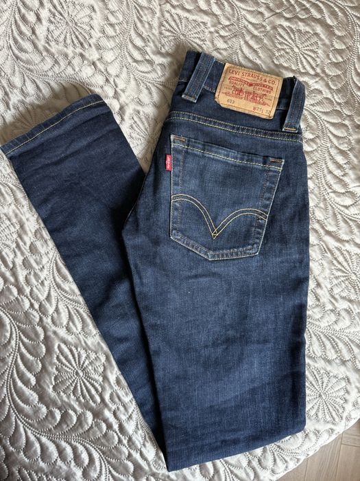 Levis damskie spodnie jeansowe wysoki stan rurki