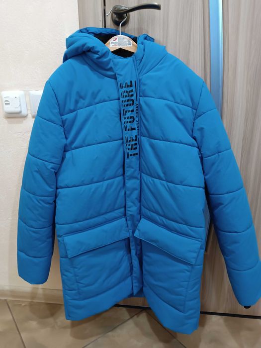 Зимова куртка синя хлопець