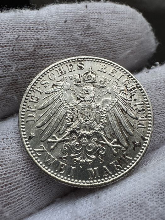 2 марки 1911 року Баварія Луітпольд